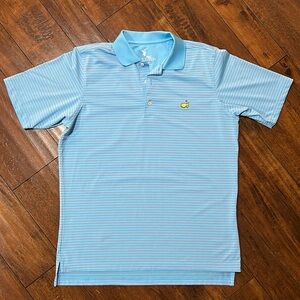 Fairway & Greene F&G Tech Augusta National Masters Golf Striped Polo Size Medium